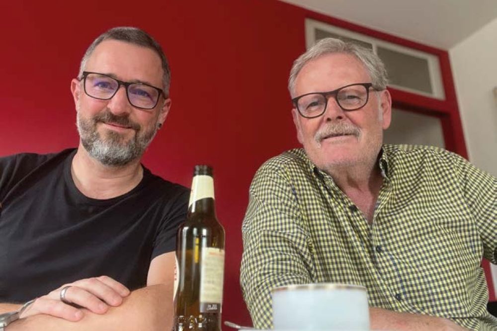 Urs Huber mit Thomas Maritz