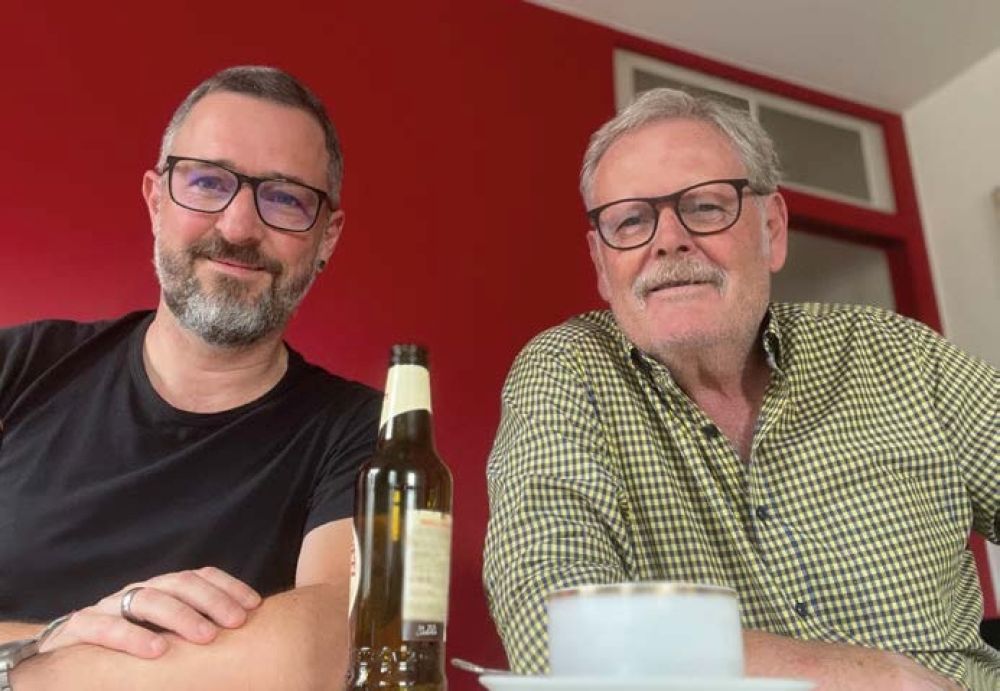 Urs Huber mit Thomas Maritz
